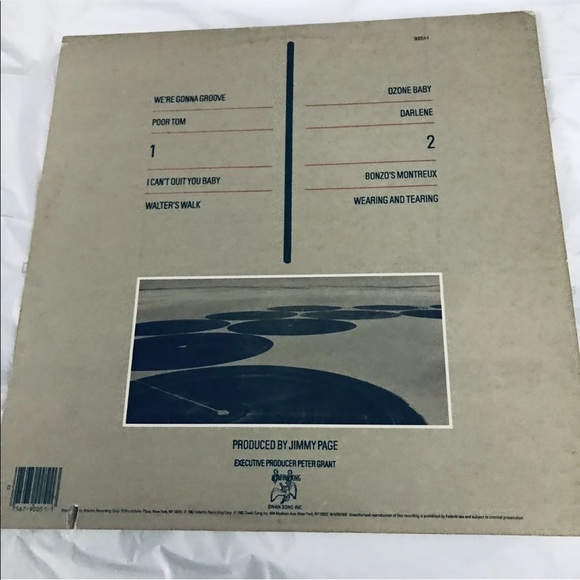 Vintage 1982 Led Zeppelin "CODA" LP - Swan Song - Picture 6 of 7